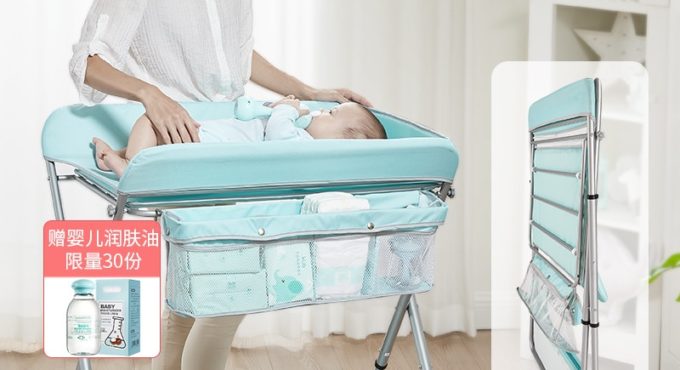 Comparable Baby Bed Diaper Table Multifunctional Nursing Bath Portable Foldable Receiving