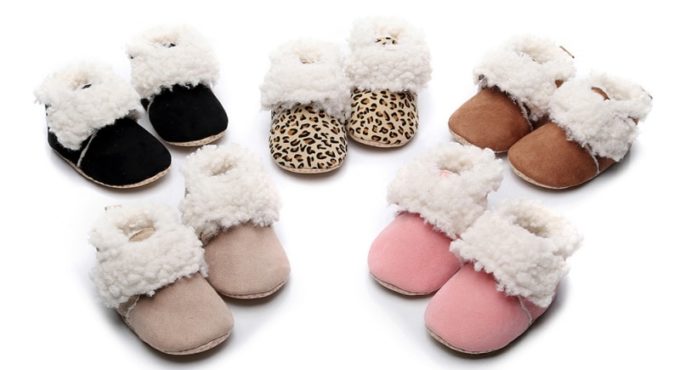 New Winter For Child Kid Girl Boy Snow Boots Comfort Thick Antislip Short BootsFashion Cotton Solid Padded Shoes