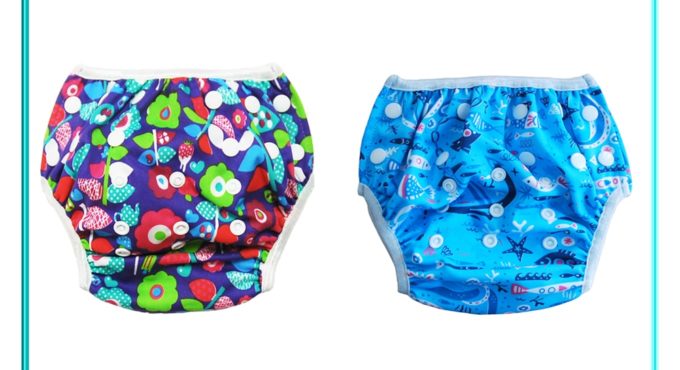 Wholesale Price Swmming Diapers 30pcs Baby Swim Diaper Pants Waterproof Swimming Nappies Reusable Washable One Size Fits All