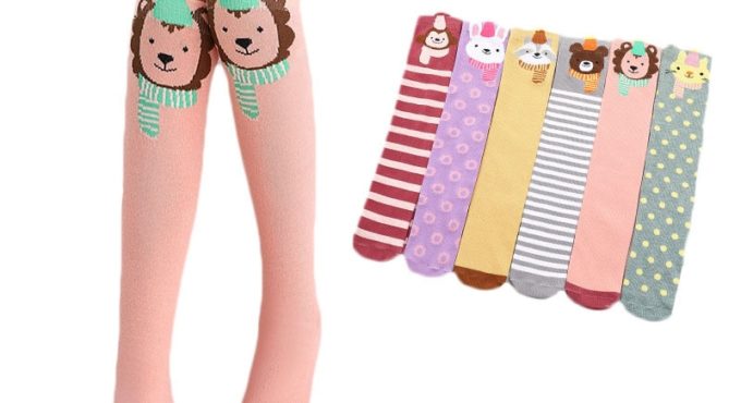 3-12Years Length Baby Girl Socks Winter Warm Cotton Socks For Girls Winter Warm Baby Girl Socks for Children Knee High Christmas