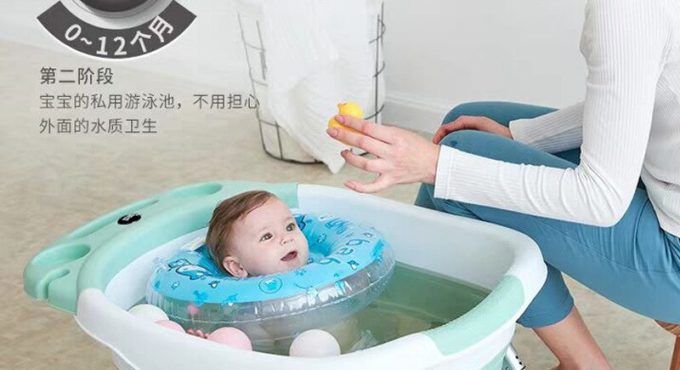 Baby Folding Bathtub Manufacturer Direct Sales Swimming For Newborns Can Be Reclined In Large