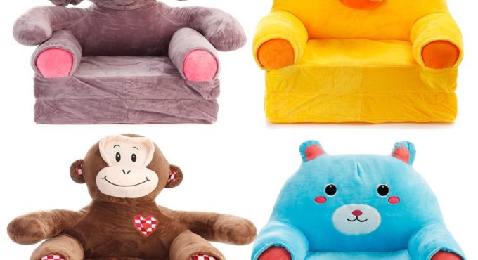 Animal Children Foldbale Sofa Baby Tatami Sofa Plush Kids Toy Cartoon Sofa Seat Gifts For Girls Birthday Gift Lounger Bed Sofa