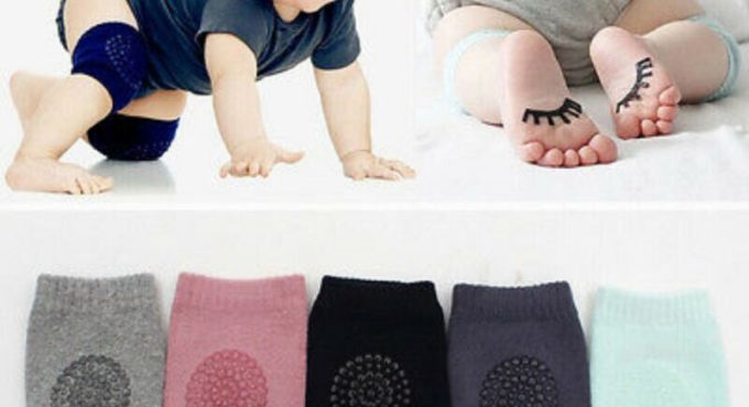 Cute Kids Toddlers Infant Baby Safety Crawling Elbow Knee Cushion Anti-Slip Pads Knee Protection Accessory