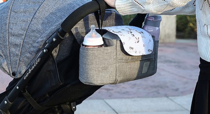 Baby Stroller Organizer Cup Holder Stroller Bag Baby Car Bag Trolley Bag Large Capacity Travel Baby Stroller Accessories