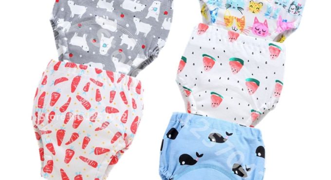 Baby Reusable Nappies Diapers Washable Cloth Diaper Children Traning Panties Potty Underwear Pants Waterproof