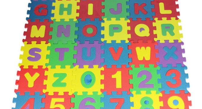 36Pcs Children Letter Numbers Puzzle Crawling Foam Floor Mat Rug Kids Educational Toys Children's crawl mat