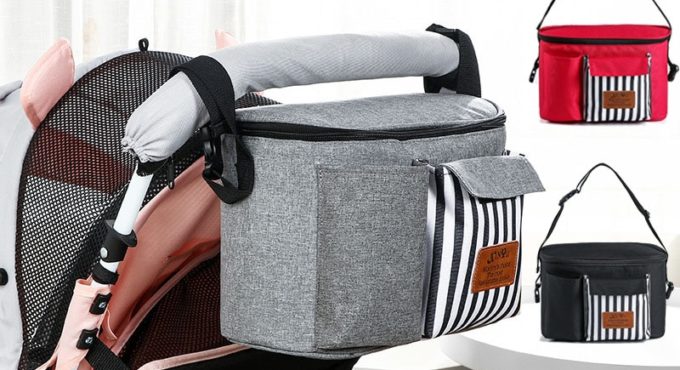 Baby Stroller Bags Large Capacity Baby Diaper Bag Outdoor Travel Hanging Carriage Organizer Mommy Pocket Waterproof Nappy Bag