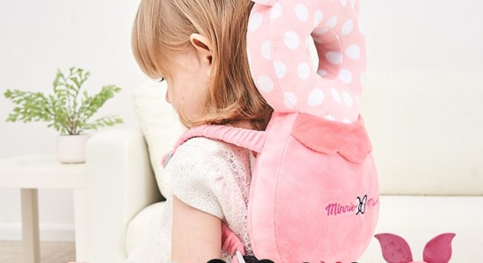 Disney Baby Head Back Protector Safety Pad Pillow Infant Toddler Harness Headgear Bear Rabbit Baby Head Protection Pad Cute New