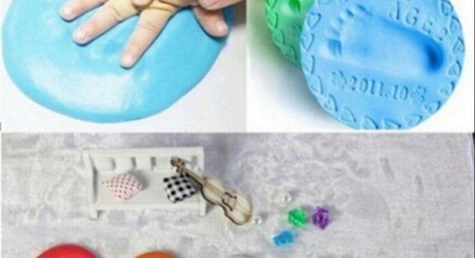 Hot Baby Kids Toy Basic Learning Toddler Infant Child Developmental DIY Gift for kid painting memory foot print birthday DIY