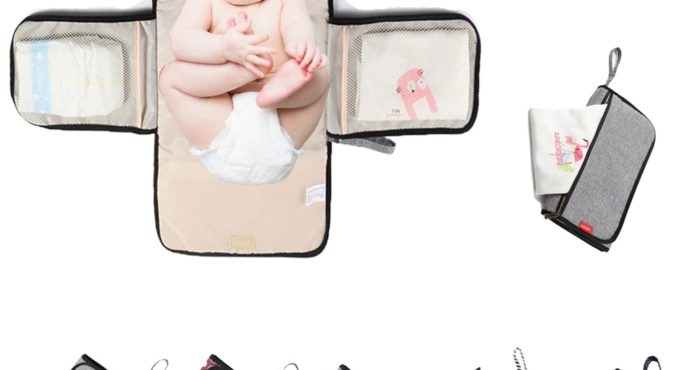 Newborn Multifunction Travel Waterproof Portable Diaper Change Pad Cover Bag Baby Changing Table Foldable Mat