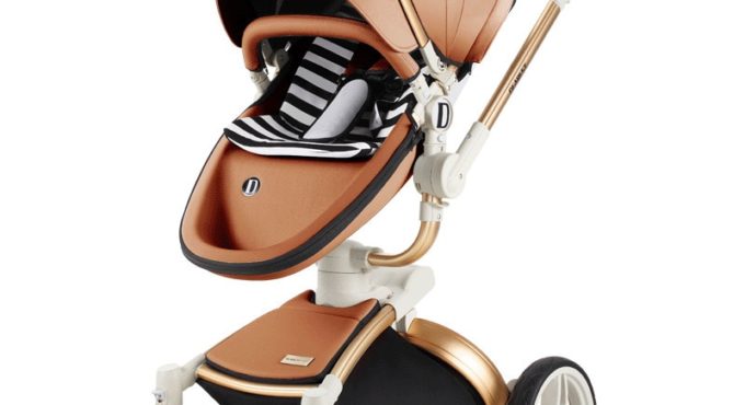 Diamond luxury stroller high landscape pram can sit and lie avoid vibration shock baby stroller