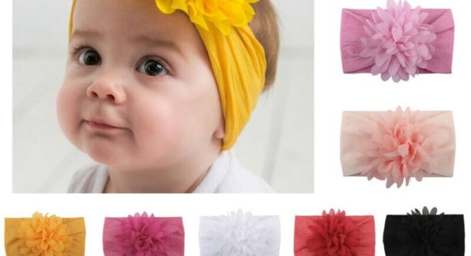 Hot sale New 13 color Cute Flower Kids Baby Girl Toddler Headband Hair Band Headwear Accessories Head accessories