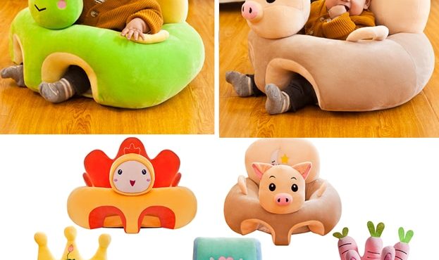 Baby Seats Sofa Support Seat Baby Plush Chair cartoon Seat Without Filler Learning To Sit Soft Plush doll Toys dropshipping