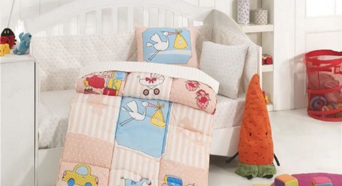 Baby Crib Bedding Bumper Set For Boy Girl Nursery Cartoon Animal Baby Cot Cotton Soft Antiallergic Made in Turkey FUN Infant