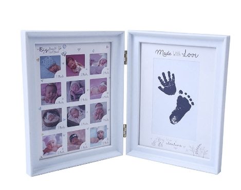 Hot My First Year Baby Gift Kids Birthday Gift Home Family Decoration Ornaments 12 Months Picture Photo Frame with Craft Ink Pad