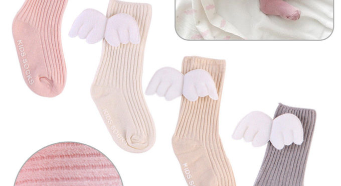 Brand New Baby Toddler Infant Newborn Kid Cotton Warm Angel Lovely Wing Stockings Knee Tight 0-4Y