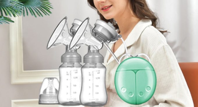 Breast Pump Bilateral Milk Pump Baby Bottle Postnatal Supplies Electric Milk Extractor Breast Pumps USB Powered Baby Breast Feed