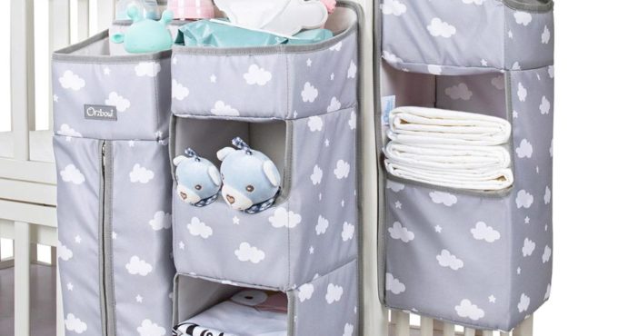 Orzbow Baby Bed Organizer Hanging Bags For Newborn Crib Diaper Storage Bags Baby Care Organizer Infant Bedding Nursing Bags