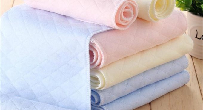 3 Layers Ecological Cotton Soft and Breathable Baby Cloth Nappy Inserts Reusable Washable Diapers Nappy Liners Wholesale