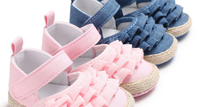 Summer Bowknot Newborn Girl Toddler Baby Soft Sole Shoes Crib Prewalker Shoes