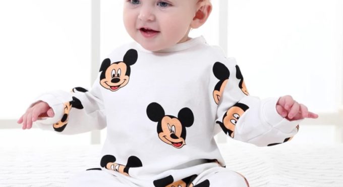 Disney Baby Rompers Baby Boy Clothes Girls Clothing Newborn Infant Jumpsuit Winter Mickey Outfits Cartoon Onesies Baby Clothes