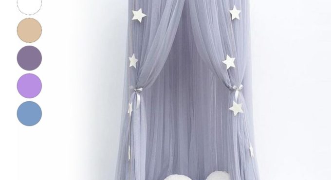 Kid Baby Bed Bedcover Mosquito Netting Curtain Bedding Dome Tent Room Decor Kid Bed Curtain Net Dome Princess Bed Canopy