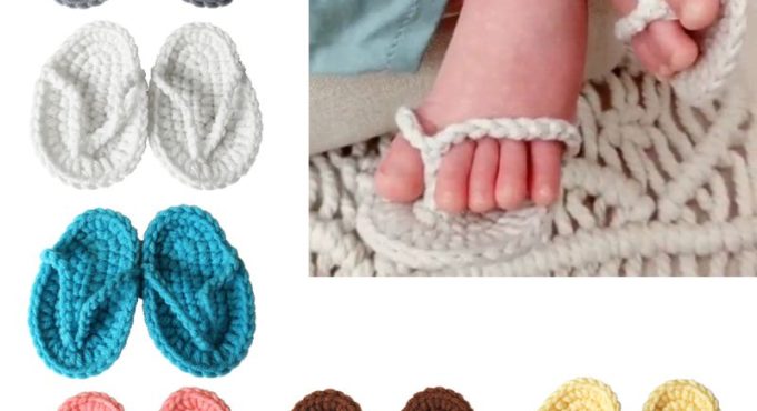 New Born Photography Props Hand Crochet Baby Slippers Baby Photo Props Shoes Newborn Fotografia Baby Photography Accessories