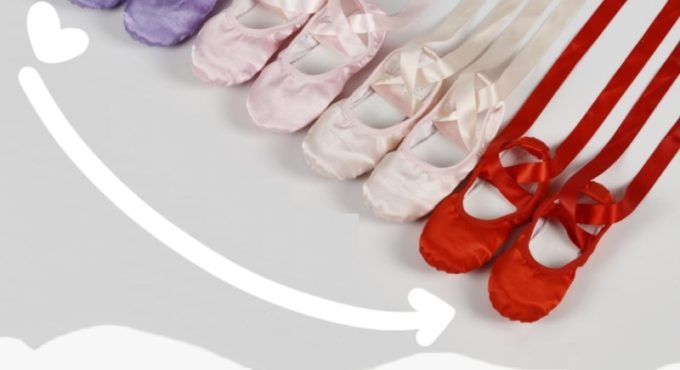 Pudcoco Children Ballet Shoes 2020 Kids Bandage Pink Purple Apricot &Red Canvas Ballet Dance Shoes Split Suede Sole