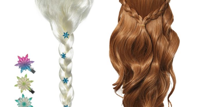 New Anna Elsa 2 Wig Princess Hair Bands Girls Party Fancy Accessories Princess Braid Headwear Christmas Hair Clips Kids Jewelry