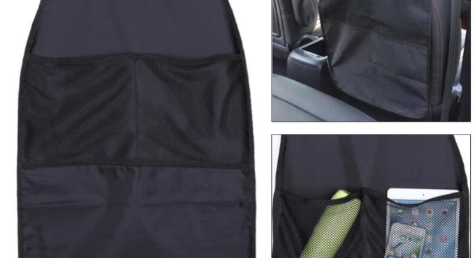 Waterproof Universal Baby Seat Back Organizer Storage Bag Car Seat Back Scuff Dirt Protect Cover For Child Baby Kid kick Mat Pad