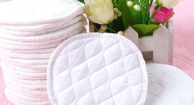 12 Pcs Reusable Breast Feeding Nursing Breast Pads Washable Soft Absorbent Baby Supplies EIG88