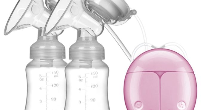 Breast Pump Bilateral Milk Pump Baby Bottle Postnatal Supplies Electric Milk Extractor Breast Pumps USB Powered Baby Breast Feed