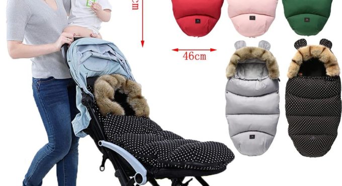 Baby Stroller Sleepsacks Infant wheelchair envelopes Footmuff windshield winter out windproof Fleece Warm Soft Sleeping bag