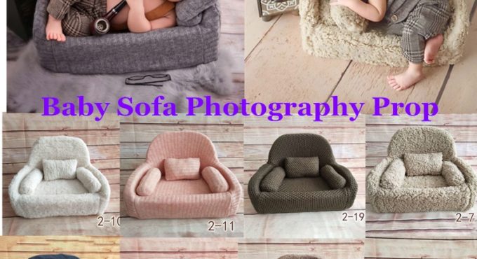 4 Pcs/set Newborn Photography Props Baby Posing Sofa Pillow Set Chair Decoration Infant Photo Shooting Accessories