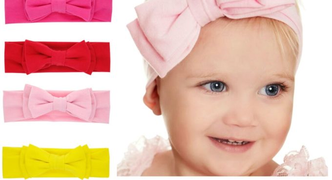 Newborn Headband Cotton Solid Bow For Girl Hair bows Hairbands Turban Knot Headband Kids Accessoire Faixa Cabelo Para Bebe HB009