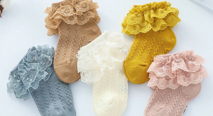 Girls Baby Tutu Socks Cotton Frilly Ruffle Ankle Socks Stocking Soft Warm Socks