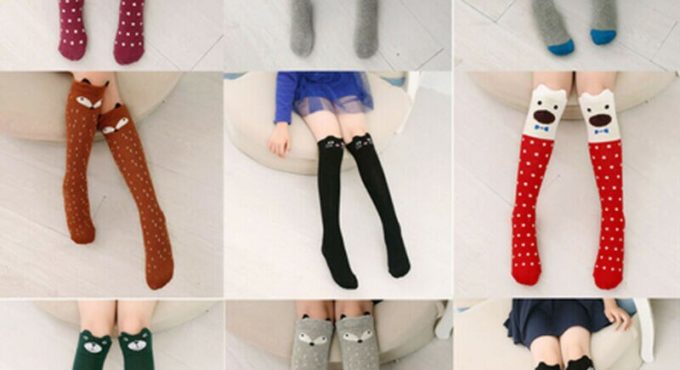 2019 New Infant Baby Toddlers Girls Knee High Socks Tights Leg Warmer Stockings Cartoon Animal Stockings