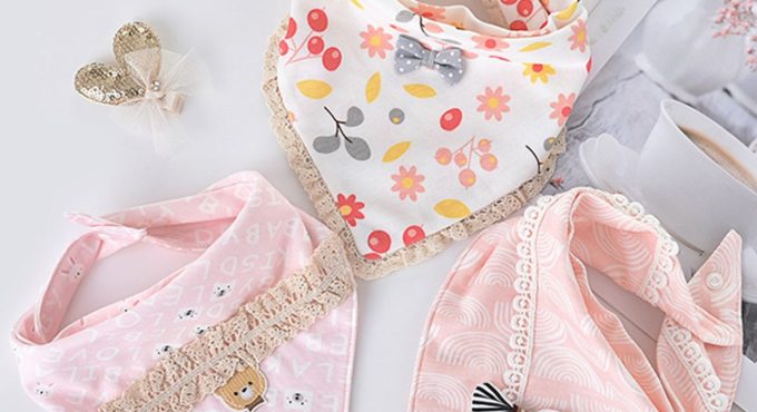 3pcs/lot Special Baby Bibs Boy Girl Bandana Cotton Absorb Bib Burp Cloth Triangle Baby Scarf Burp Newborn Princess Accessories