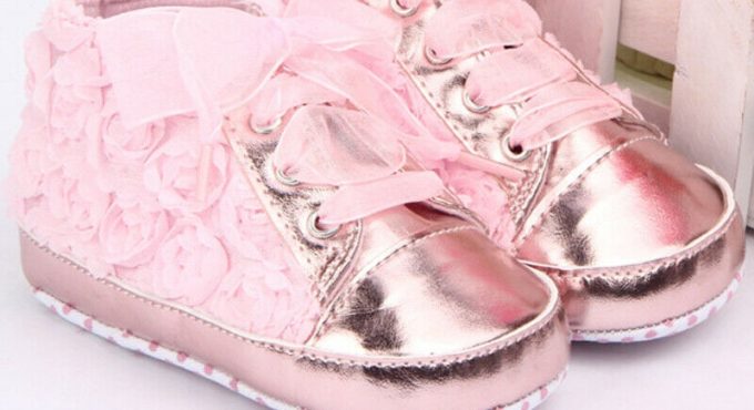 0-18M Baby Girl PU Leather Shoes Non-slip Lace Floral Embroidered Soft Shoes Prewalker Walking Toddler Kids Shoes Drop Shipping