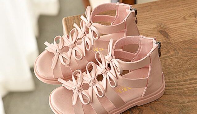 Hot sell summer fashion Roman boots High-top girls sandals kids gladiator sandals toddler child sandals girls high quality shoes