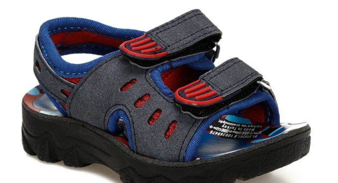 FLO 91.510241.B Navy Blue Male Child Sandals Polaris