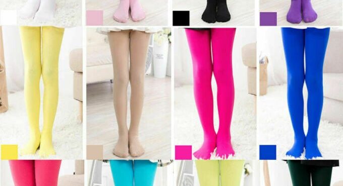 Kids Girls Tights Pantyhose Hosiery Stockings Princess Party Ballet Dance Stockings 1-9Y