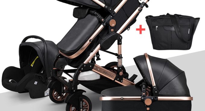 Baby Stroller 3 in 1 Babyfond Travel System High Landscape Carriages With Bassinet Luxury Travel Pram For Newborn Baby EU No Tax