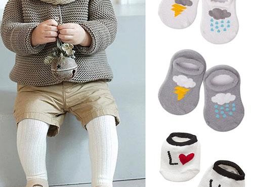 New Baby Cotton Socks Newborn Infant Floor Sock Boys Girls Kids Rabbit Bear Style