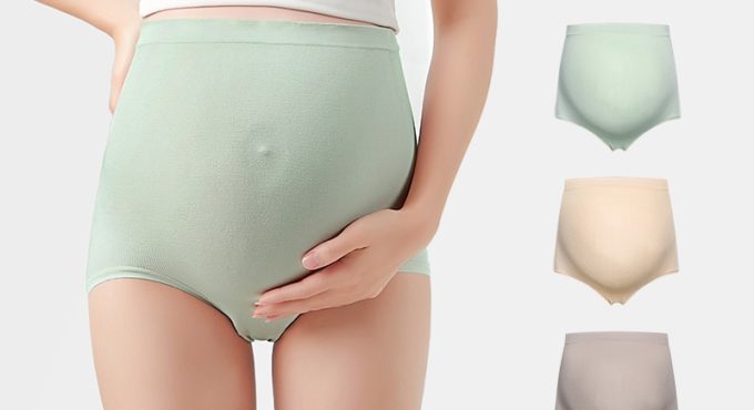 3D Seamless Stretch Modal Maternity Panties High Waist Adjustable Belly Underwear Clothes for Pregnant Women Pregnancy Briefs