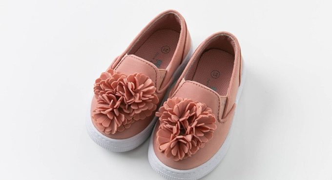 DB12912 Dave Bella spring baby girl solid shoes new born girl casual shoes floral shoes brand shoes