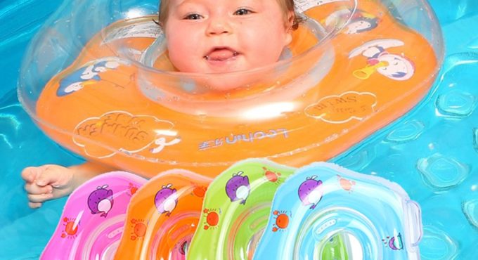 Newborn Neck Ring Safety Swimming Ring Inflatable Cushions Floating Swimming Pool Ring Baby Access Infants Circle Float Circle