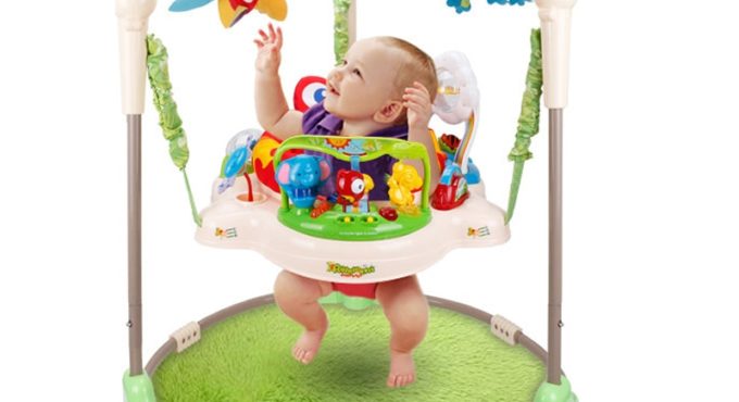 Multifunctional Electric Baby Jumping Walker Cradle Rainforest Baby Swing Body-building Rocking Chair Lucky Child Swing 3 M~2 Y