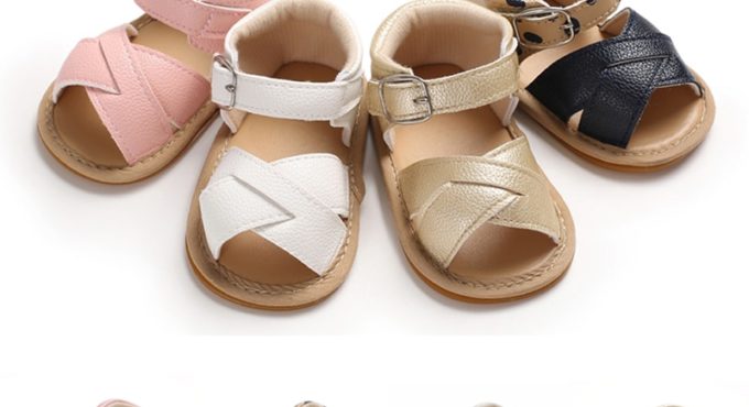 Pudcoco US Stock Fashion Newborn Infant Baby Girls 0-18M Sandals Prewalker Non-slip PU Leather Shoes