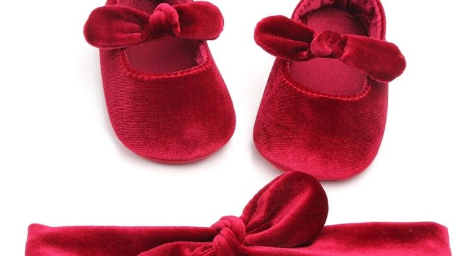 2020 Baby Shoes Soft Sole and Bow Baby Girl Shoes Anti-Slip First Walker Baby Girl Shoes